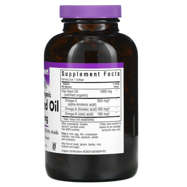 Organic Flax Seed Oil
