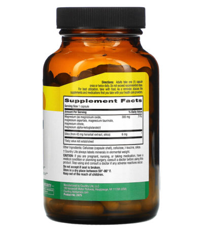 Target-Mins Magnesium Caps with Silica