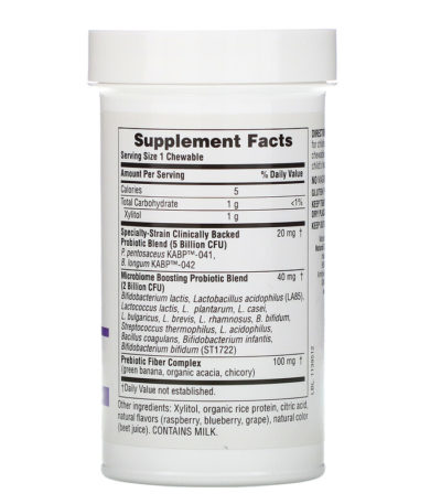 GI Natural Probiotic Kids، نكهة التوت المختلطة اللذيذة، 7 مليارCFU ، 30 قطعة قابلة للمضغ ناتورز بلاس من متجر روزا في فلسطين