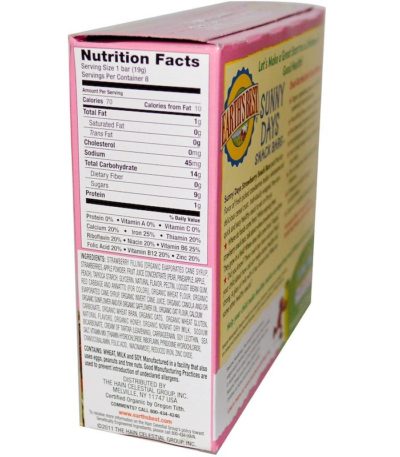ألواح الوجبات الخفيفة العضوية Sunny Days Snack Bars، 8 ألواح، كل لوح عبارة عن 0.67 أونصة (19 جم) أورثس بيست من متجر روزا في فلسطين