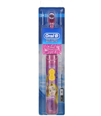 فرشاة أسنان تعمل بالبطارية للأطفال، ناعمة، بتصميم أميرة ديزني فرشاة أسنان واحدة Oral-B من متجر روزا في فلسطين