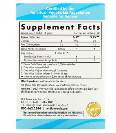 Nordic Flora Baby's Probiotic Powder