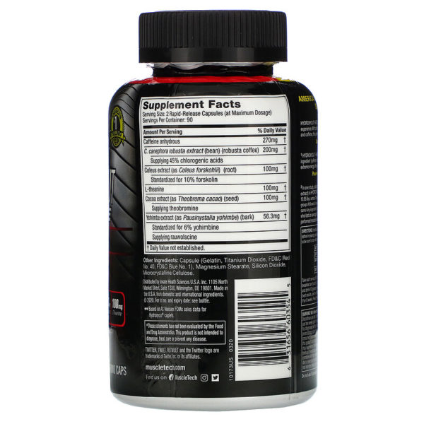  سلسلة الأداء، Hydroxycut Hardcore،  كبسولة حرارية سريعة الانطلاق  من متجر روزا في فلسطين