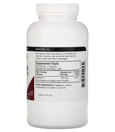 Magnesium Bisglycinate Chelate، عبوة من 250 قرص  من متجر روزا في فلسطين