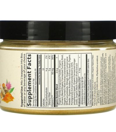 MyKind Organics، كركم عضوي مخمر، استجابة للالتهابات 4.76 أوقية (135 جم)  من متجر روزا في فلسطين