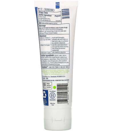 Natural Children's Fluoride Toothpaste