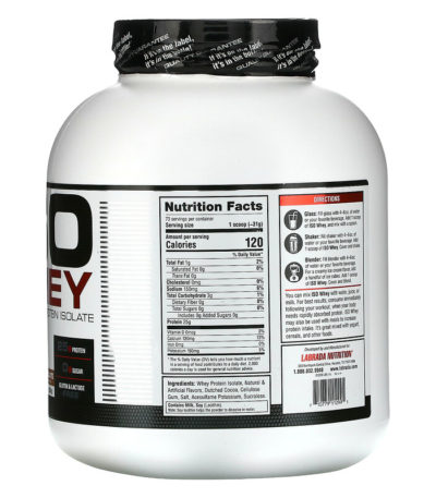 ISO Whey، 100% عزل بروتين مصل اللبن، الشوكولا، 5 رطل (2268 غ)  من متجر روزا في فلسطين
