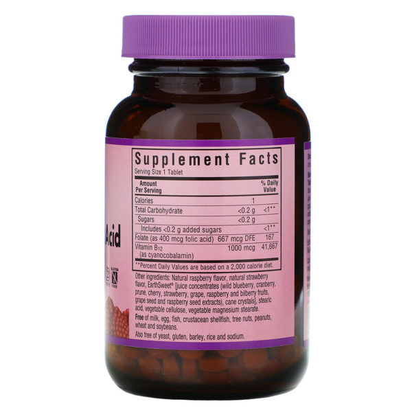 أقراص EarthSweet المضغية، بفيتامين "ب12" وحمض الفوليك، بنكهة التوت الطبيعية، 180 قرص مضغيّ  من متجر روزا في فلسطين