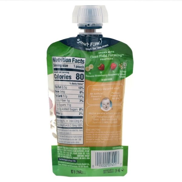 Smart Flow، عضوي، وحبوب مختلطة، للأطفال فوق 12 شهرًا، 3.5 أونصة (99 جم) جيربر من متجر روزا في فلسطين