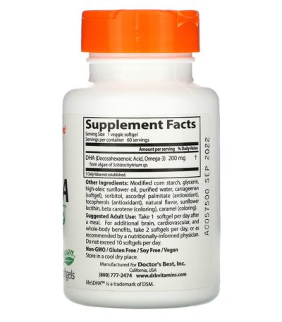 Vegan DHA from Algae with Life's DHA