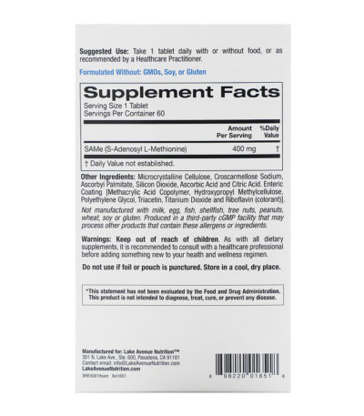 SAMe (S-Adenosyl L-Methionine)