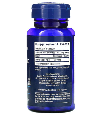 Alpha-Lipoic Acid with Biotin