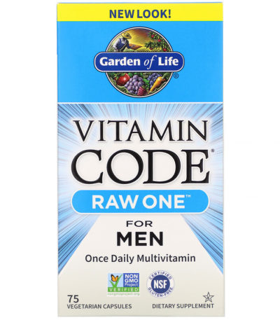 Vitamin Code، Raw One، فيتامينات متعددة للرجال مرة يوميًا، 75 كبسولة نباتية  من متجر روزا في فلسطين