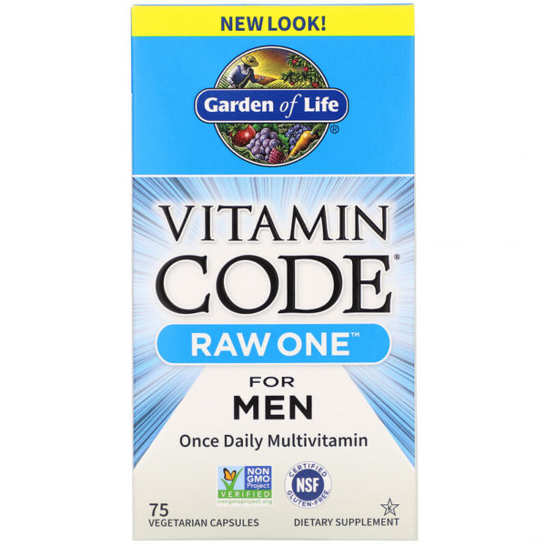 Vitamin Code، Raw One، فيتامينات متعددة للرجال مرة يوميًا، 75 كبسولة نباتية  من متجر روزا في فلسطين