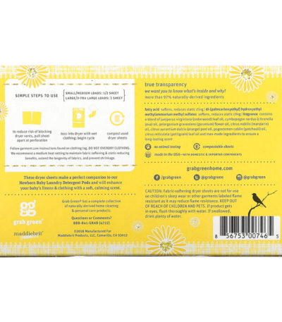 Newborn Baby Dryer Sheets