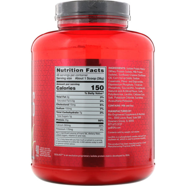 Syntha-6 Isolate، مزيج مشروب مسحوق البروتين، آيس كريم الفانيليا، 4.02 رطل (1.82 كجم)  من متجر روزا في فلسطين