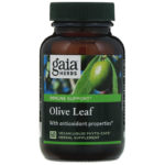 ⁦Gaia Herbs, ورق الزيتون، كبسولة نباتية سائلة⁩ - الصورة ⁦3⁩