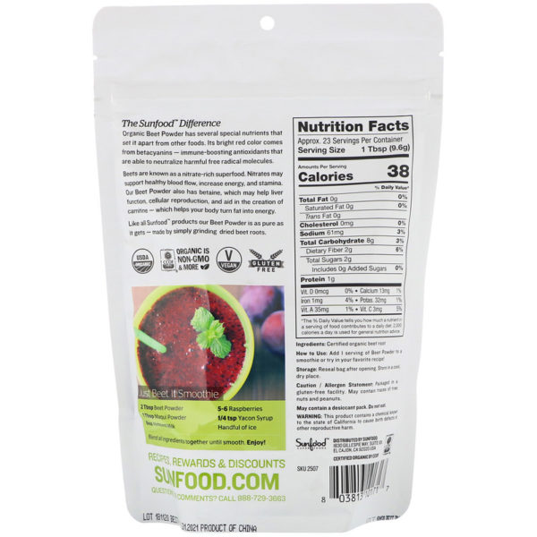 Organic Beet Powder