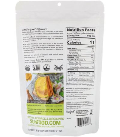 Organic Golden Milk Super Blend Powder