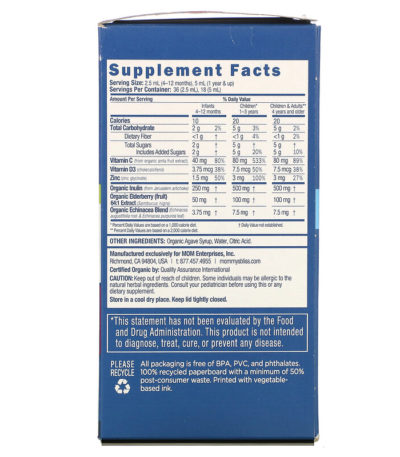 Organic Baby Elderberry Drops