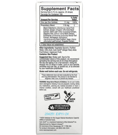 Ionic Zinc Immune with Black Elderberry