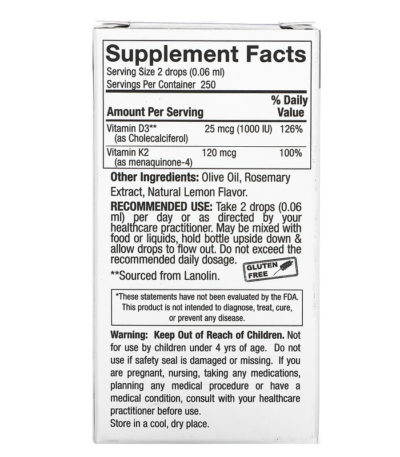 Vitamin D3 & K2