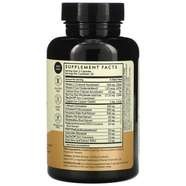Healthy Gut Capsules with Immunity Boost Vitamin C & D