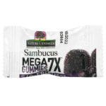 ⁦Nature's Answer, علكات الخمان الأسود الفائقة Mega Gummies 7X Strength، عدد 30 علكة نباتية خالية من الجيلاتين⁩ - الصورة ⁦3⁩