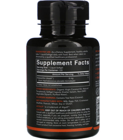 Astaxanthin with Coconut Oil
