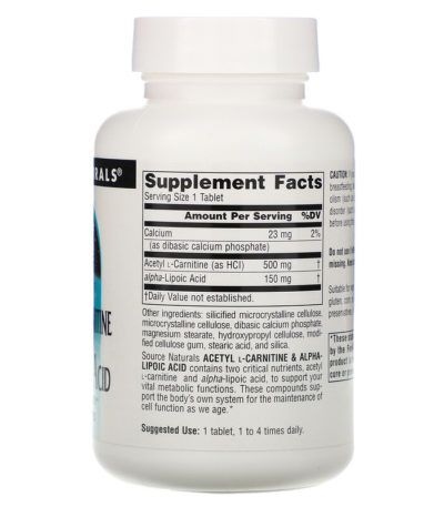 Acetyl L-Carnitine & Alpha-Lipoic Acid