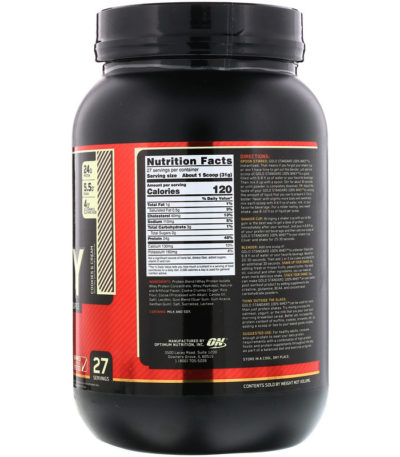 Gold Standard 100% Whey، بالكعك والكريمة، 1.84 رطل (837 جم)  من متجر روزا في فلسطين
