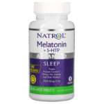 ⁦Natrol, ميلاتونين +  5-هيدروكسيتريبتوفان، مع تركيبة النوم المطورة، 60 قرص ثنائية الطبقة⁩ - الصورة ⁦3⁩