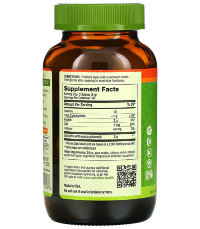 Pure Hawaiian Spirulina، ورق النعناع، 1