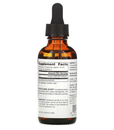 Ultra Colloidal Silver، ‏10 جزء في المليون، 2 أونصة سائلة (59.14 مل)  من متجر روزا في فلسطين