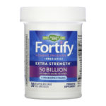 ⁦Nature's Way, Fortify بروبيوتيك + بريببيوتك للنساء، قوة مضاعفة، 50 مليار وحدة تشكيل مستعمرة، 30 كبسولة نباتية متأخرة المفعول⁩ - الصورة ⁦3⁩
