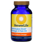 ⁦Renew Life, زيت السمك Norwegian Goldبالأوميغا 3، 1045 ملجم، 30 كبسولة هلامية مغلفة معويًا⁩ - الصورة ⁦3⁩