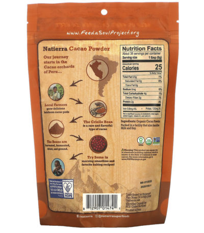 Organic Cacao Powder Pouch