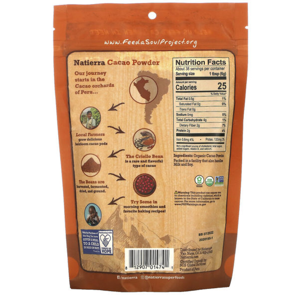 Organic Cacao Powder Pouch