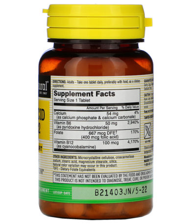 Folic Acid B6 & B12