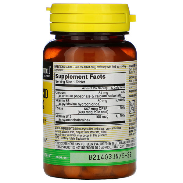 Folic Acid B6 & B12