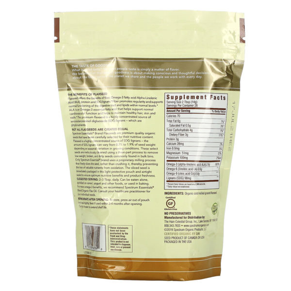 Organic Ground Premium Flaxseed