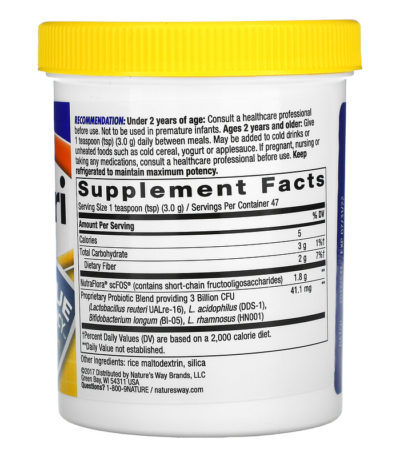 ملبنة روتيرية Primadophilus، مسحوق Probiotic Powder، ‏3 مليار وحدة تشكيل مستعمرة، 5 أونصة، (141.75 جم)  من متجر روزا في فلسطين