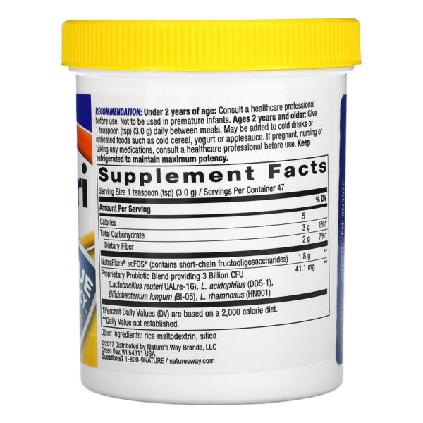 ملبنة روتيرية Primadophilus، مسحوق Probiotic Powder، ‏3 مليار وحدة تشكيل مستعمرة، 5 أونصة، (141.75 جم)  من متجر روزا في فلسطين