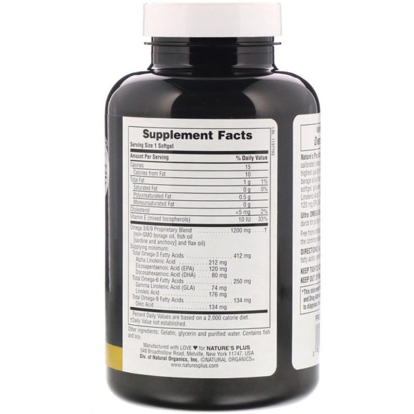 Ultra Omega 3/6/9‏، 120 كبسولة هلامية  من متجر روزا في فلسطين
