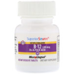 ⁦Superior Source, ميثيل الكوبالامين ب-12، 1000مكجم، ب-6 & حمض الفوليك، 60 قرص دقيق تحت اللسان سريع الذوبان.⁩ - الصورة ⁦3⁩