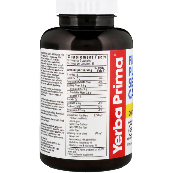 Fiber Plus Senna Caps، عدد 180 كبسولة  من متجر روزا في فلسطين