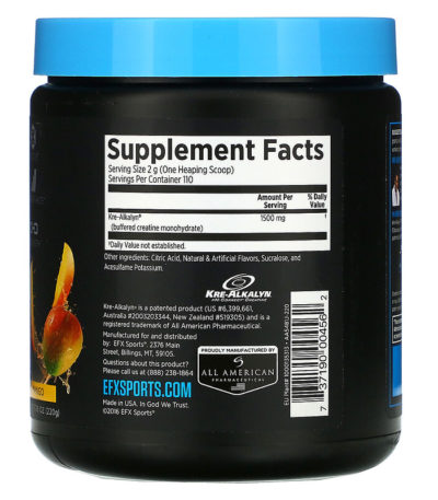 مسحوق Kre-Alkalyn EFX‏، بمقدار 7.76 أونصة (220 جم)  من متجر روزا في فلسطين
