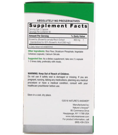 Boswellia&rlm;، 400 مجم