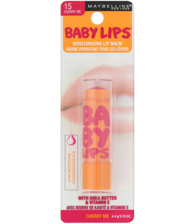 بيبي ليبس قلم مرطب للشفاه تشيري مي بنكهة الكرز، 0.15 أوقية (4.4 جرامات) Maybelline من متجر روزا في فلسطين