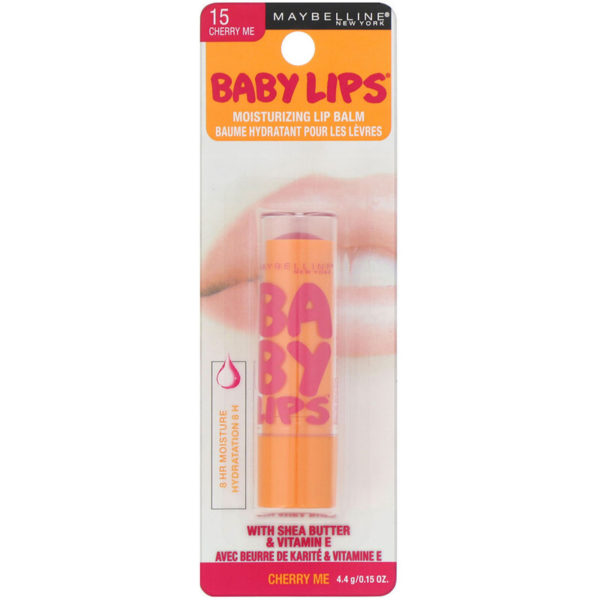 بيبي ليبس قلم مرطب للشفاه تشيري مي بنكهة الكرز، 0.15 أوقية (4.4 جرامات) Maybelline من متجر روزا في فلسطين